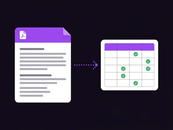 A PDF document being converted into a live Google Sheet